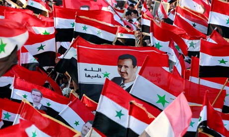 Iranul, un nou avertisment  pe adresa Damascului - proassadrallyindamasc007-1349217738.jpg