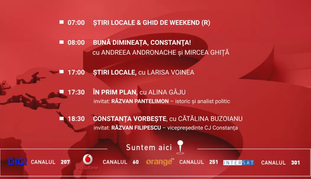 Programul zilei de vineri, 20 februarie, de la Antena 3 Constanța - program-1771518519.webp