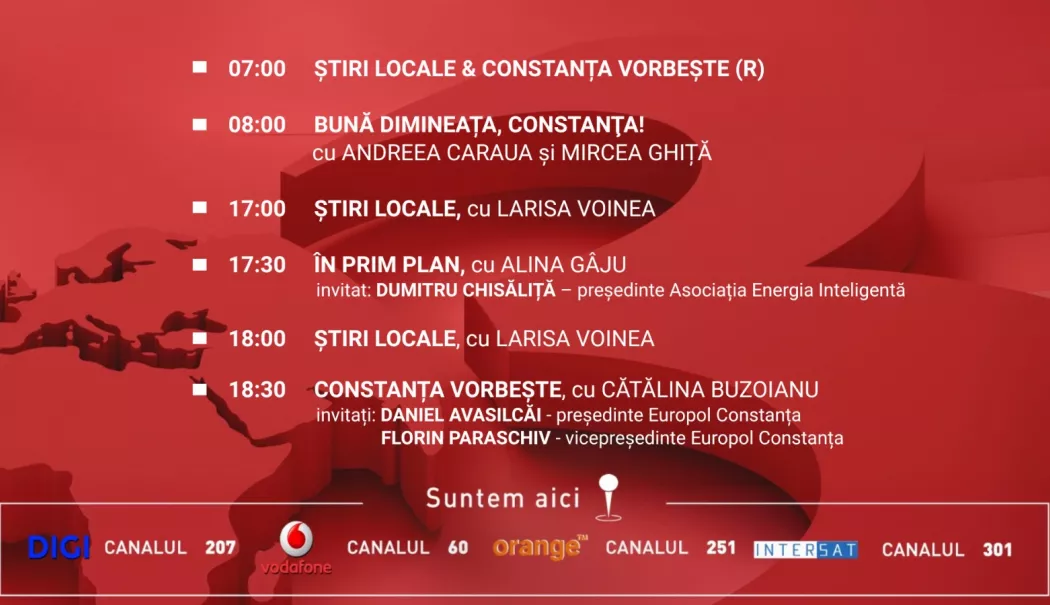 Programul zilei de miercuri, 4 martie, de la Antena 3 Constanța - program-1772556351.webp