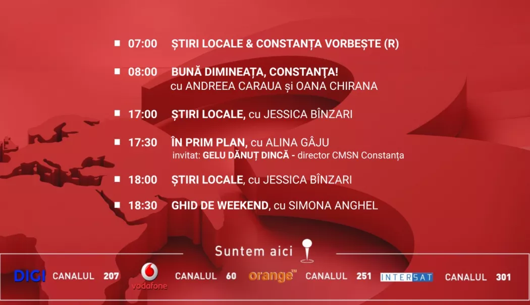 Programul zilei de joi, 28 mai, de la Antena 3 Constanța - program-1779893884.webp