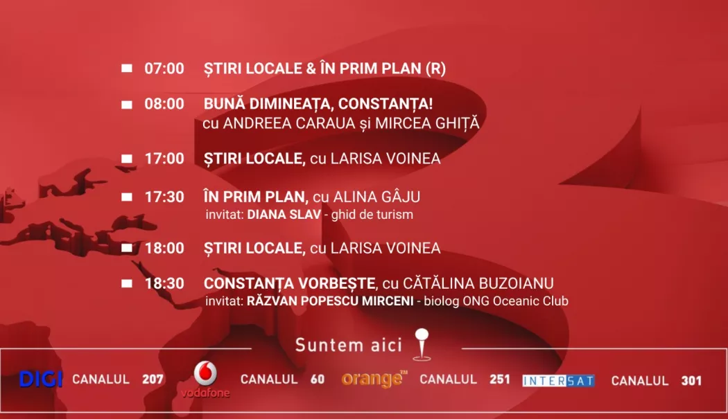 Foto - Programul zilei de miercuri, 10 iunie, de la Antena 3 Constanța