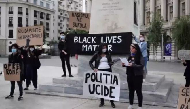 Manifestațiile din SUA au ajuns și în România. Protest 