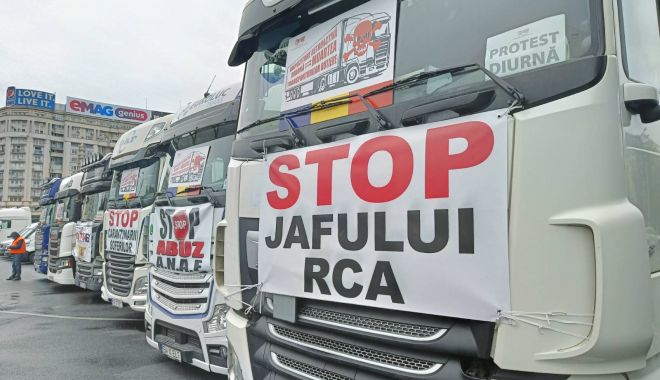 Transportatorii protestează, astăzi, în Piața Victoriei - protest-1632897616.jpg