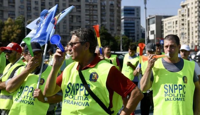 Sindicatul Naţional al Poliţiştilor şi Personalului Contractual declanşează acţiuni de protest, săptămâna viitoare