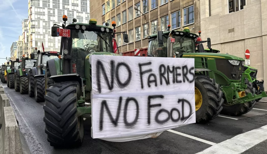 Fermieri din toată Europa, inclusiv din România, prezenți la protestele violente de la Bruxelles