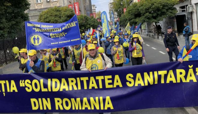 Peste 5.000 de sindicalişti din Sănătate, aşteptaţi luni la protest