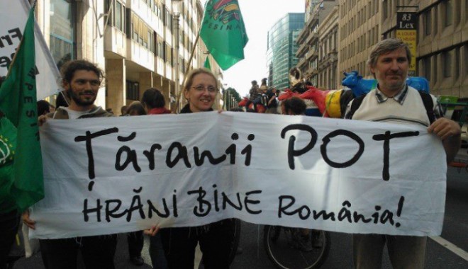 Țăranii își cer drepturile la Bruxelles: 