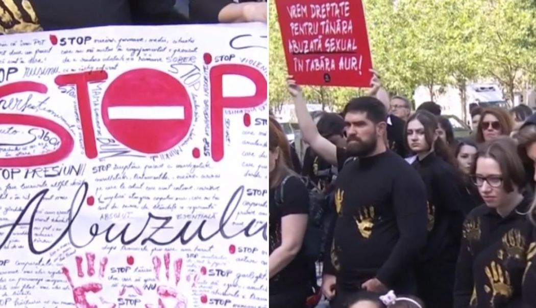 Zeci de oameni protestează la Parchet. Doi ani, nicio soluție în dosarul de viol de la școala de vară AUR - proteste-parchet-1747209372.jpg