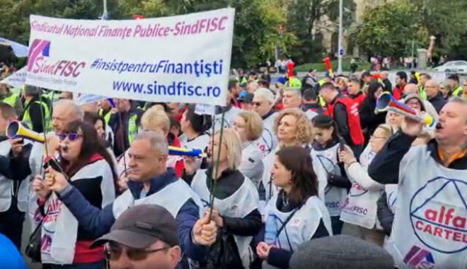 Sindicaliștii din Finanțe au anunțat proteste în toată țară, toată luna mai - protestfinantee1683030437561-1683218985.jpg