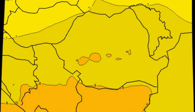ANM/ Nivel mediu de radiații ultraviolete, pe litoral - radiatiiuv1344329759-1346057422.jpg