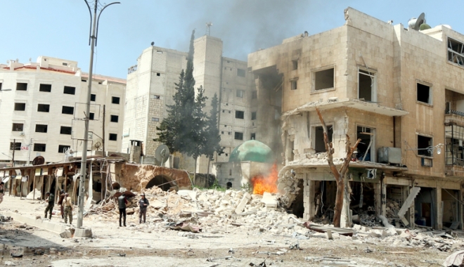 Raiduri aeriene soldate  cu aproape 50 de morți, în Siria - raiduri-1473598137.jpg