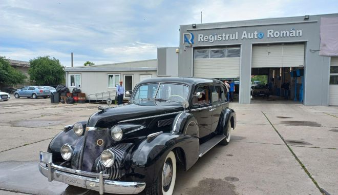Un Cadillac de poveste, în inspecție la RAR Constanța. Bijuteria pe roți a aparținut unei celebre actrițe britanice