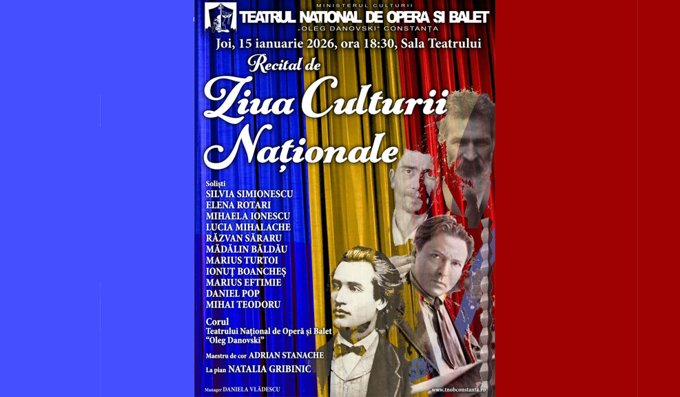 Au fost puse în vânzare biletele pentru recitalul de Ziua Culturii Naționale