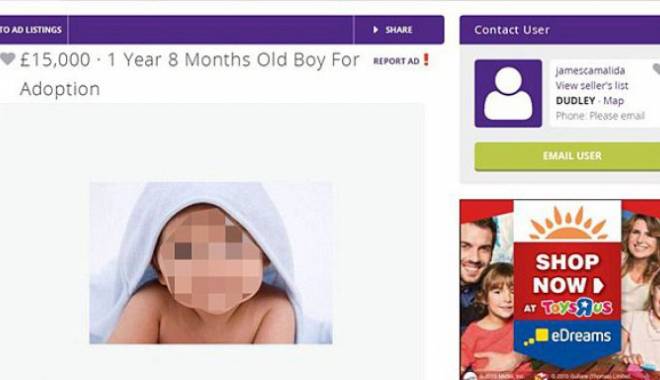Caz incredibil! Bebeluș de vânzare pe un site de anunțuri - reclama23326700-1439273938.jpg