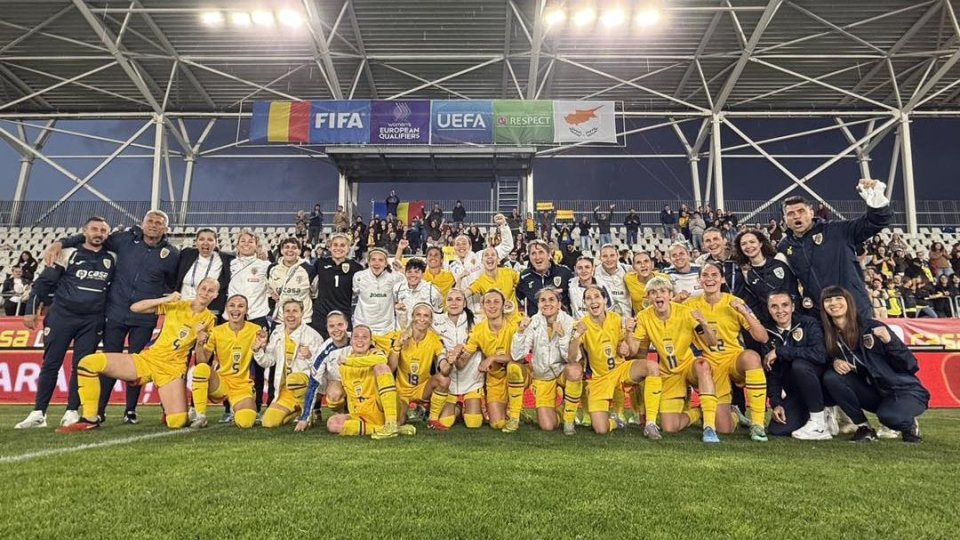Victorie la scor de forfait pentru România în preliminariile CM 2027 de fotbal feminin - romania-fete-1776591196.webp