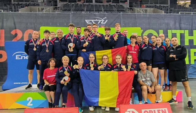 România a obţinut 17 medalii la Europenele de Tenis de Masă Under-15 şi Under-19 - romania-tenis-masa-1690205236.jpg