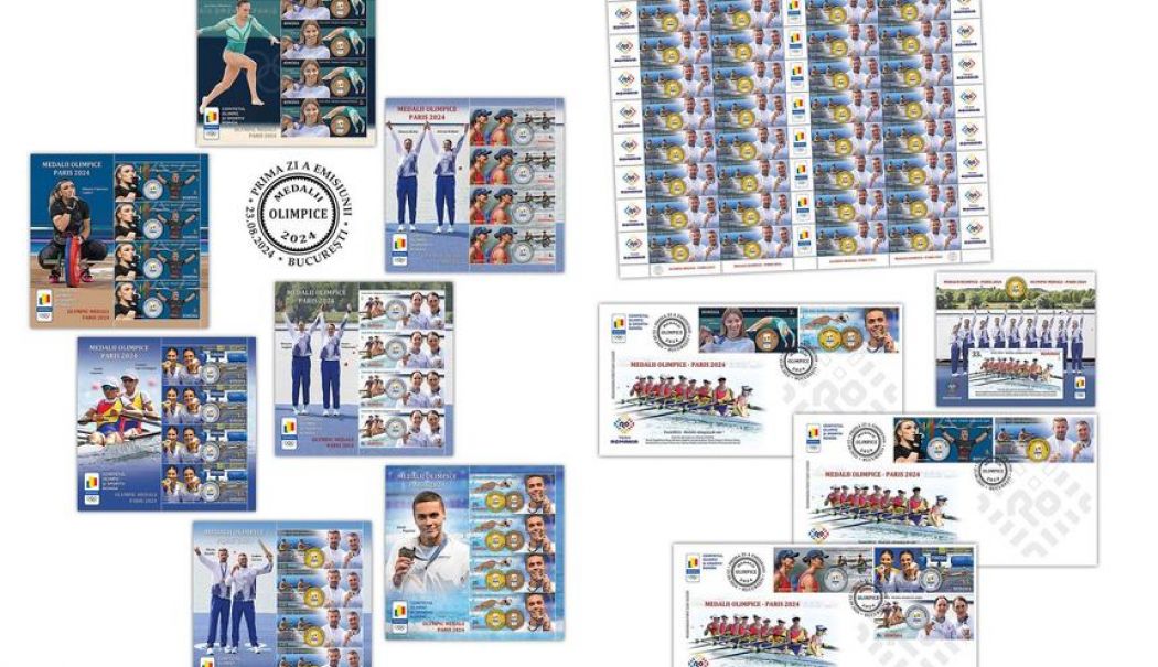 Romfilatelia a introdus în circulaţie emisiunea filatelică Medalii Olimpice – Paris 2024 - romfilatelia1-1724489533.jpg