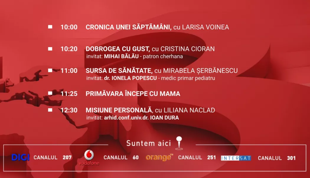 Programul zilei de sâmbătă, 7 martie, de la Antena 3 Constanța - sambata-1772819426.webp