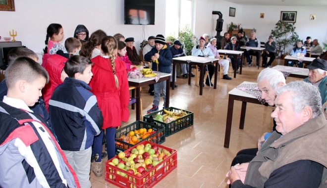 Elevii din Medgidia au ajutat bătrânii și familiile nevoiașe - saptamanafructe-1511875826.jpg