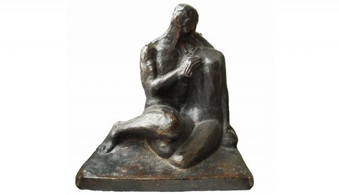 Un exemplar al sculpturii „Sărutul” de Oscar Han se află la Muzeul de Artă Constanţa - sarutulsursamuzeuldearta2-1613065443.jpg