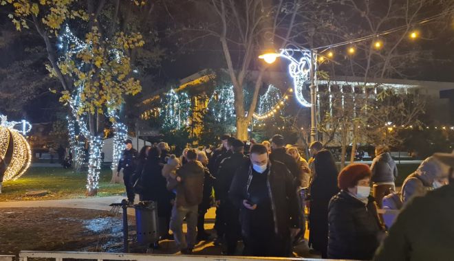 Scandal la Târgul de Crăciun din Constanța din cauza certificatului verde. 