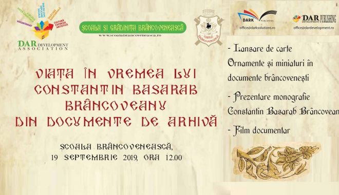 Viața lui Constantin Basarab, dezbătută la Școala Brâncovenească - scoalabrancoveneasca-1568830283.jpg