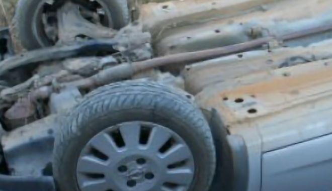 Accident rutier între Valu lui Traian și Constanța! Mașină răsturnată!