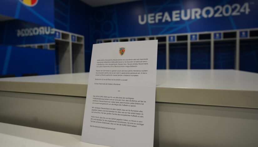Ce mesaj au lăsat tricolorii în vestiarul stadionului din Munchen, după ultimul meci de la Euro 2024