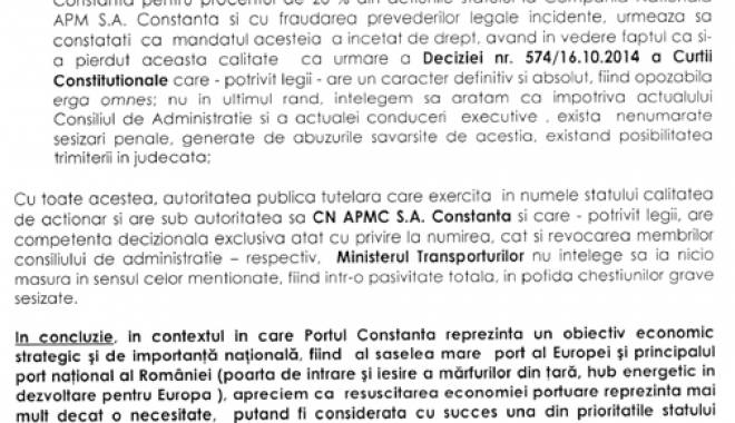 Patronatul din portul Constanța îi scrie președintelui Iohannis - scrisoarepage6-1427909683.jpg
