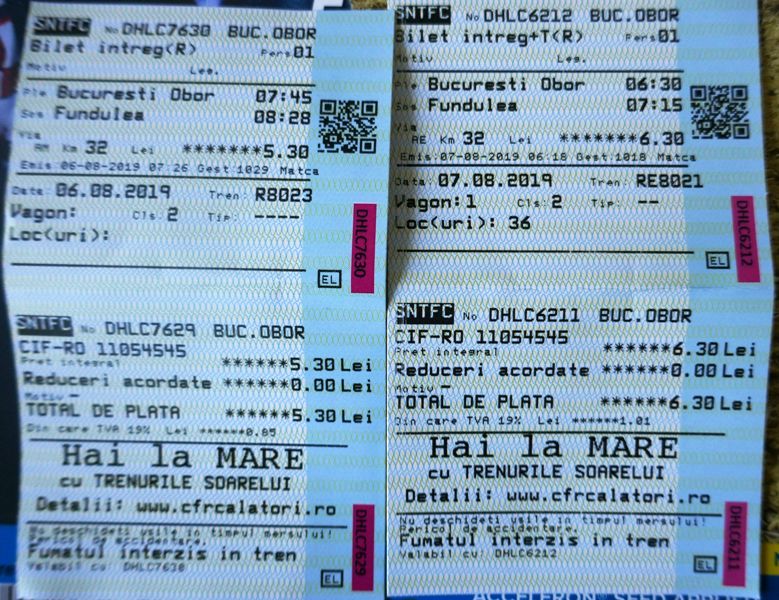 Biletele de tren, mai scumpe cu 4,6%, de la jumătatea lunii decembrie