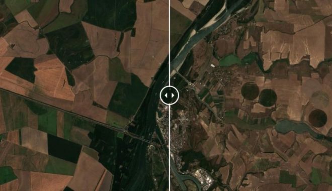 Cum se vede seceta din spaţiu. Marile râuri, secate parţial - seceta-1661179002.webp