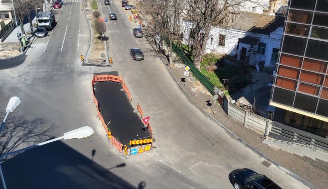 Autoritățile au amenajat un nou sens giratoriu în municipiul Constanta - sensgiratoriu-1584126428.jpg