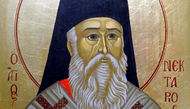Moaștele Sfântului Nectarie, aduse de la Iași, la biserica din cartierul Medeea - sfantulnectarie-1415213627.jpg