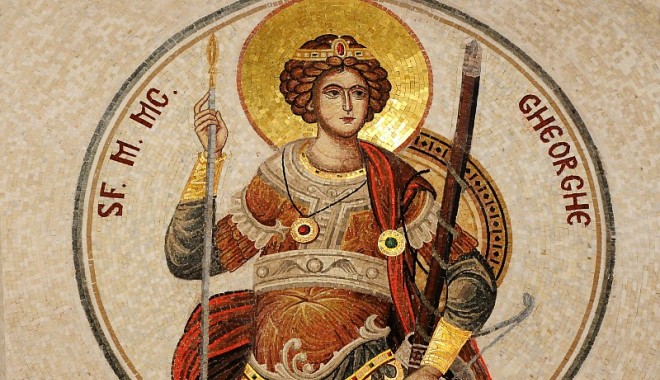 Moaștele Sfântului Gheorghe, donate de arhiepiscopul emerit de Milano, expuse la CONSTANȚA - sfgheorghemozaic-1398171205.jpg
