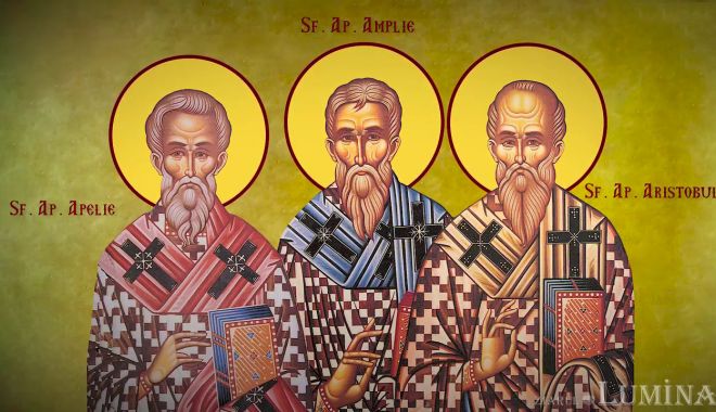 Biserica Ortodoxă îi cinstește pe Sfinţii Apostoli Apelie, Stahie, Amplie, Urban, Aristobul şi Narcis - sfinti-1635660733.jpg