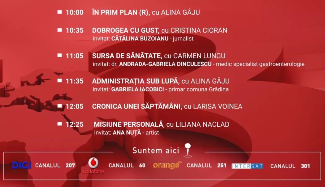 Programul zilei de sâmbătă, 20 decembrie, la Antena 3 Constanța - simbata-1766164354.webp