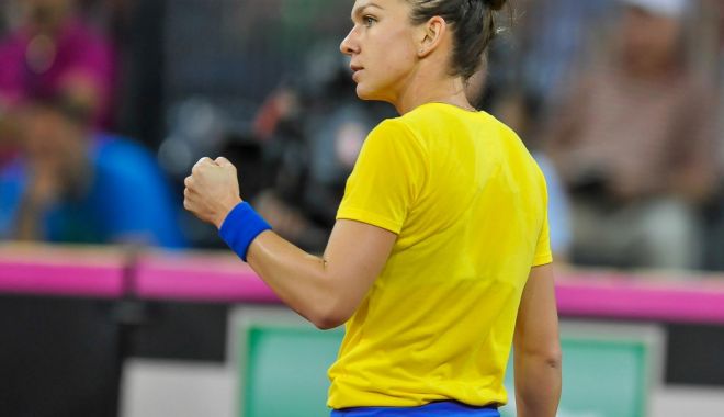 Tenis - Fed Cup: Simona Halep - Ne dorim să câștigăm la simplu, să nu creăm emoții - simonahalepdantautan-1555324855.jpg