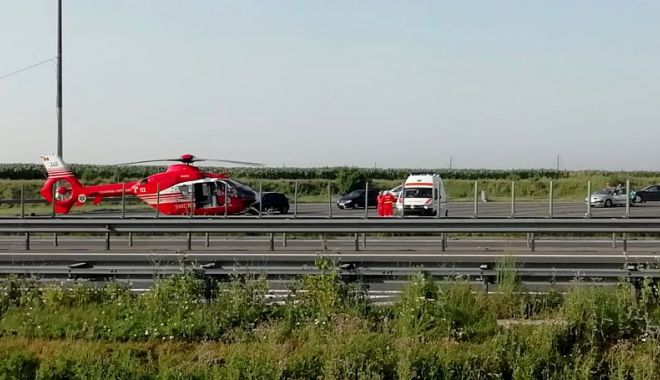 ACCIDENT RUTIER GRAV pe Autostrada Soarelui. Un copil a FOST RĂNIT. Intervine elicopterul SMURD - smurd-1560671580.jpg