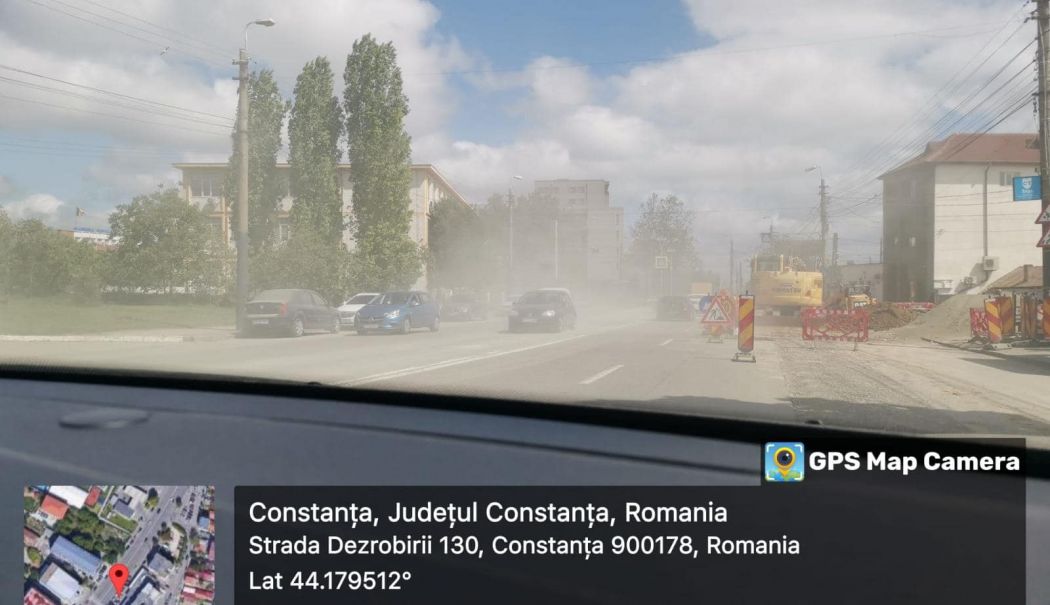 Societățile care realizează lucrări pe strada Dezrobirii, amendate de Garda de Mediu Constanța - societati-sanctionate-10-mai-1715337354.jpg