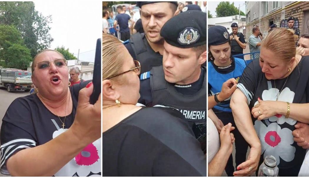 Jandarmeria capitalei, prima reacție după incidentele cu Șoșoacă - sosoaca-jandarmi-1718211538.jpg