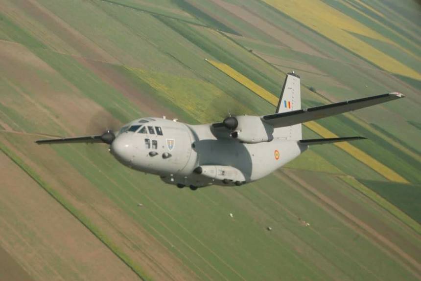Forţele Aeriene Române intervin cu două avioane Spartan pentru stingerea incendiilor de pădure în județul Mehedinți - spartan-1725790216.jpg