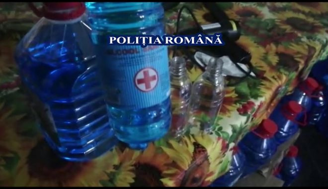 Afaceri ilegale cu spirt și mănuși de unică folosință, în Mangalia - spirtsursapolitiaromana2-1585320209.jpg
