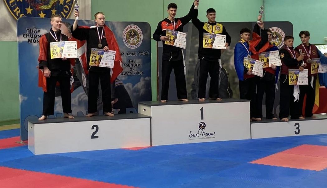 Medalii pentru Clubul Aurora din comuna 23 August, la Campionatul European de Qwan Ki Do, Franța 2024