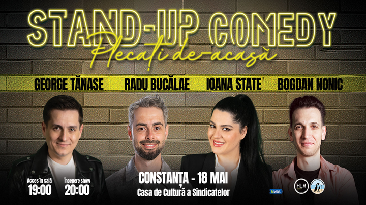 Un nou show de stand-up comedy, la Casa de Cultură Constanţa