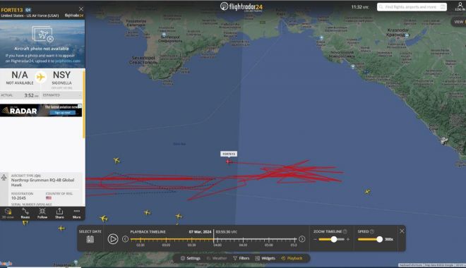 Supravegherea aeriană NATO în zona Mării Negre s-a intensificat în estul României
