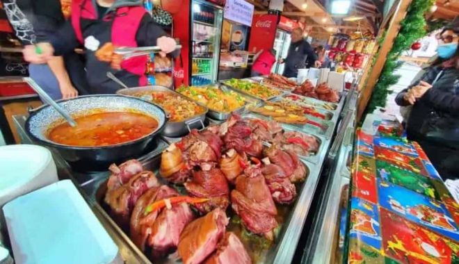 Prețuri uriașe la Târgul de Crăciun de la Sibiu. Cât costă două sarmale