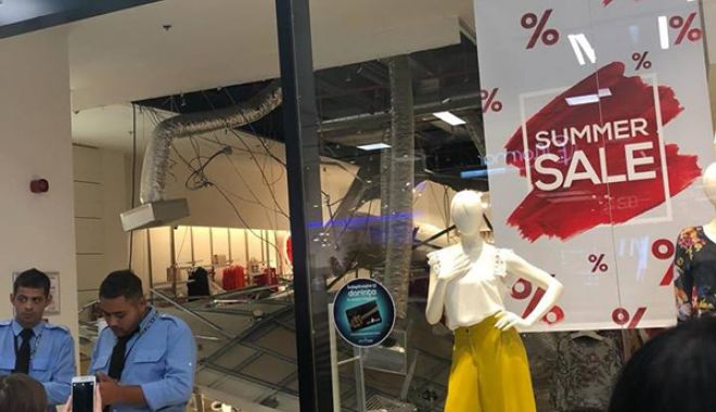 Primele măsuri luate de City Park Mall, după ce tavanul unui magazin s-a prăbușit peste o clientă - tavancity-1530807157.jpg