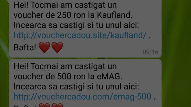 Țeapă de proporții pe WhatsApp, aveți grijă! Kaufland, Tarom și Emag reacționează - teapavoucherewhatsapp00461800-1504644495.jpg