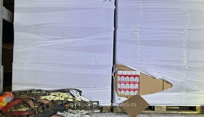 Captură imensă de ţigări! Peste 1100 de baxuri, confiscate de oamenii legii