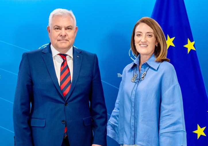 Discuţii despre securitatea UE şi zona Mării Negre, între ministrul Angel Tîlvăr și Roberta Metsola - tilvar-intalnire-1745927024.jpg